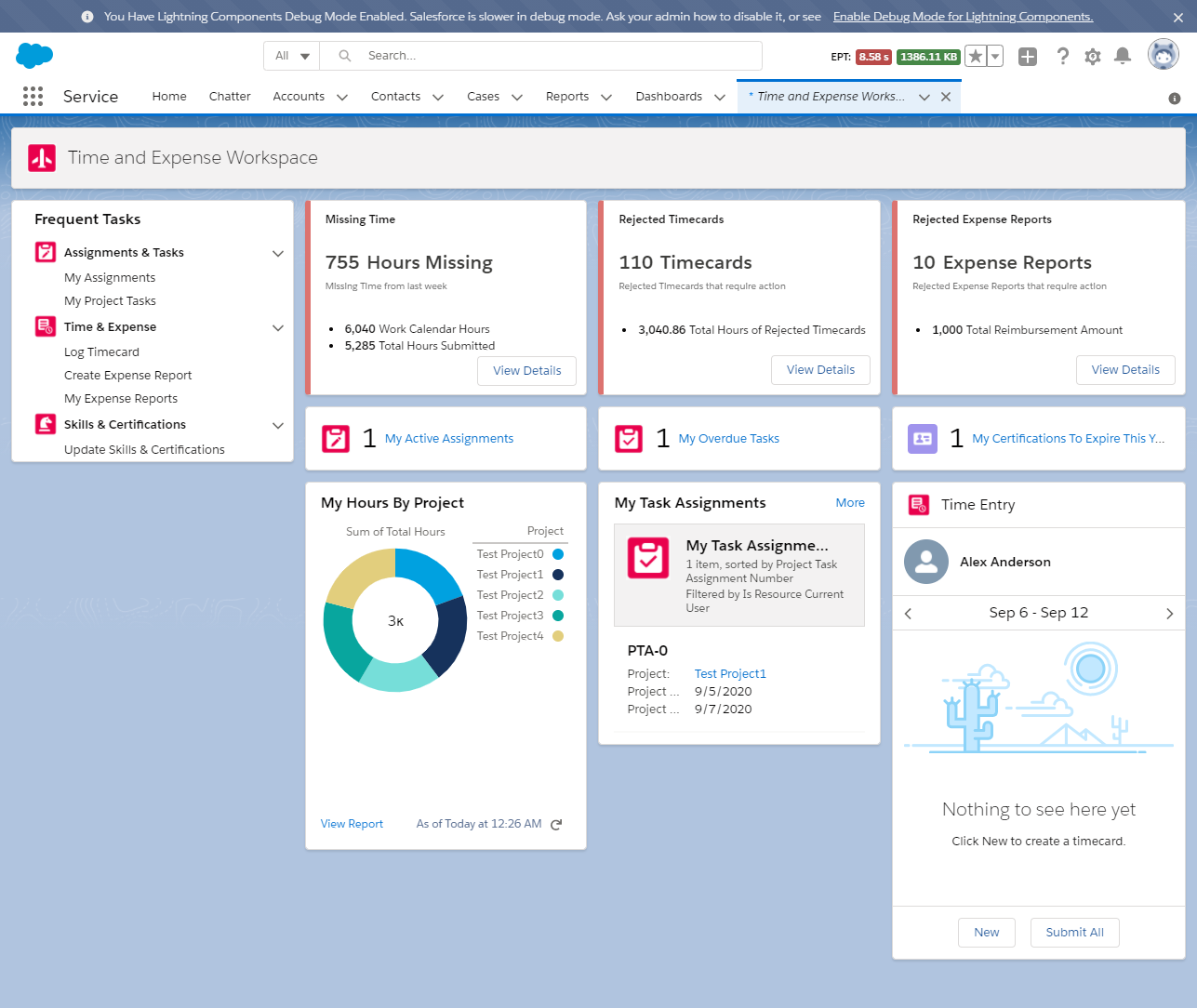 Time And Expense Workspace Overview Professional Services Automation 6635